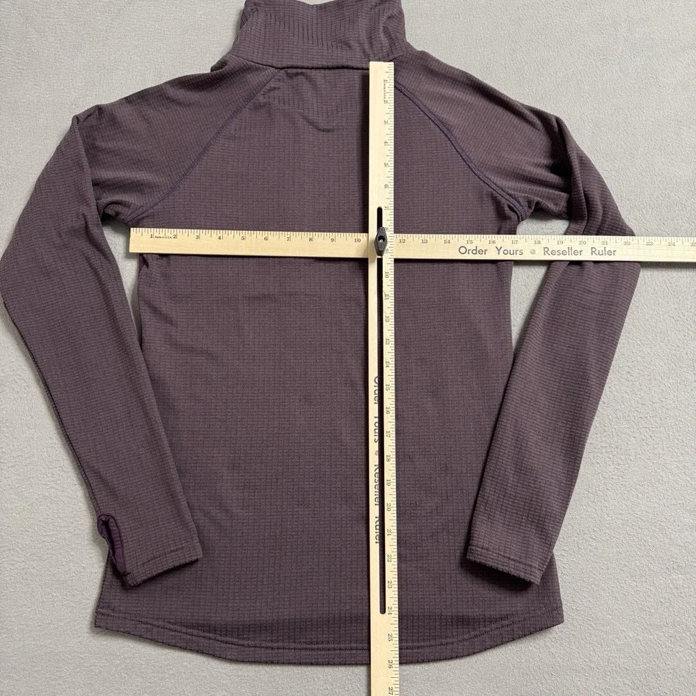 Flylow Pullover Womens Small Purple Grid‎ Fleece Midlayer Sondra Outdoor Hiking